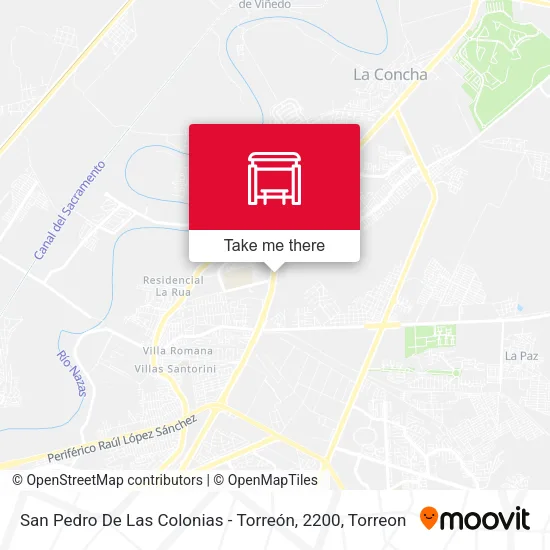 Mapa de San Pedro De Las Colonias - Torreón, 2200