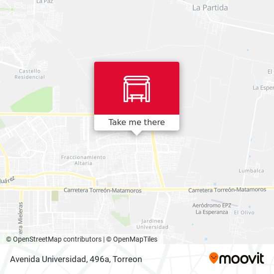 Avenida Universidad, 496a map