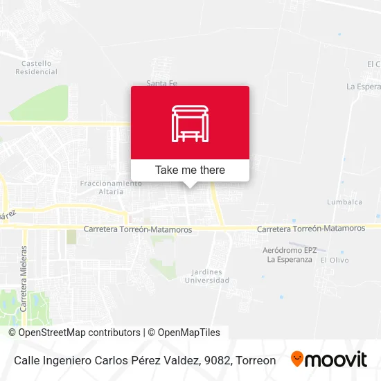 Mapa de Calle Ingeniero Carlos Pérez Valdez, 9082