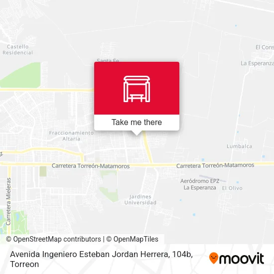 Mapa de Avenida Ingeniero Esteban Jordan Herrera, 104b