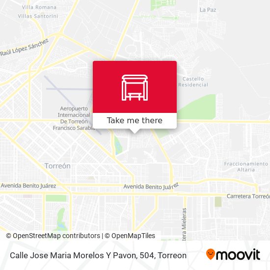 Calle Jose Maria Morelos Y Pavon, 504 map