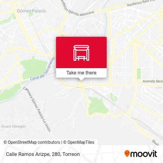 Mapa de Calle Ramos Arizpe, 280