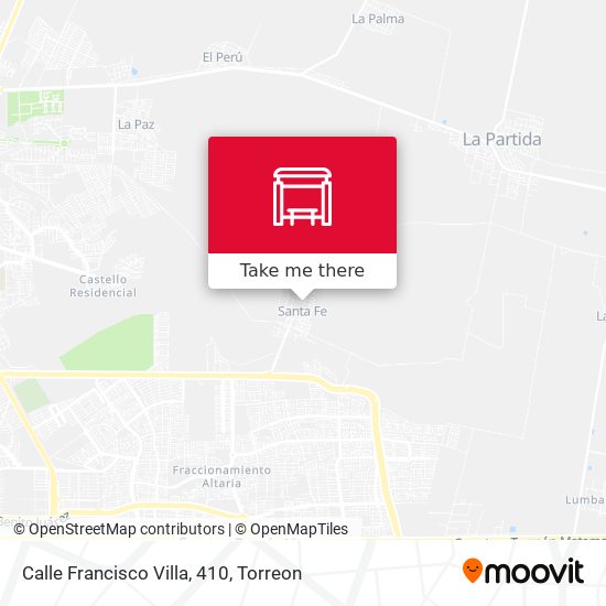 Mapa de Calle Francisco Villa, 410