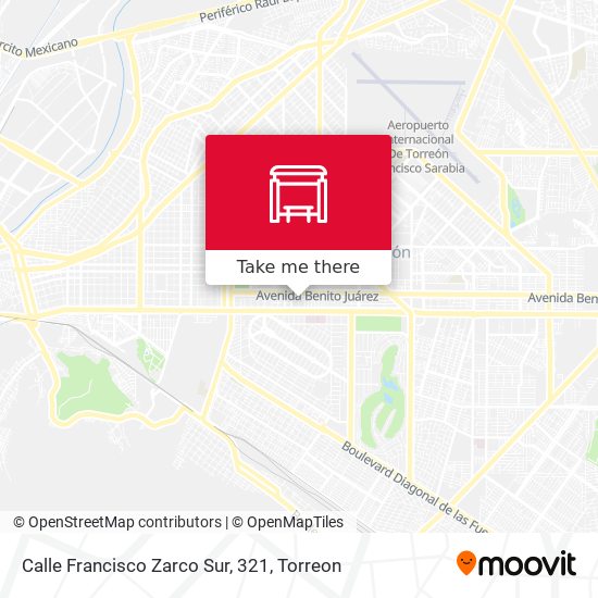 Mapa de Calle Francisco Zarco Sur, 321