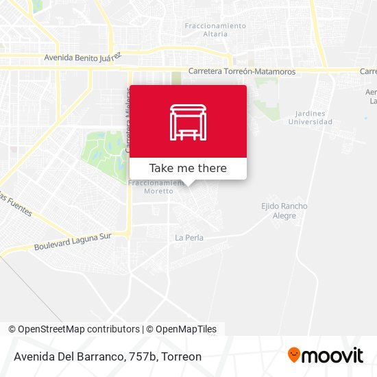 Avenida Del Barranco, 757b map
