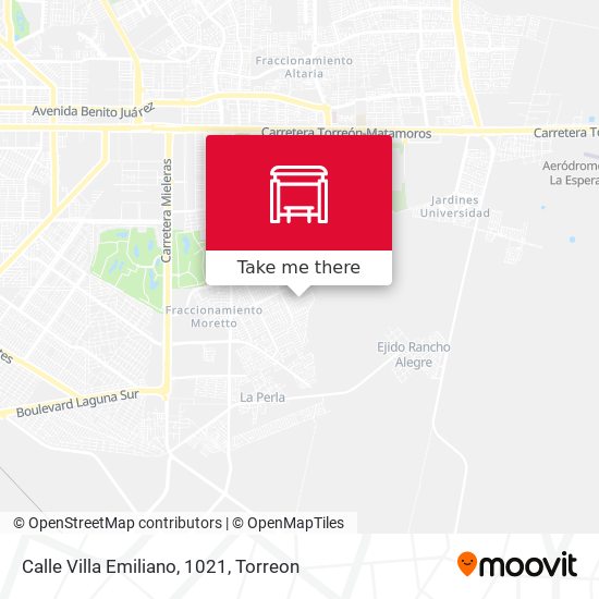 Calle Villa Emiliano, 1021 map