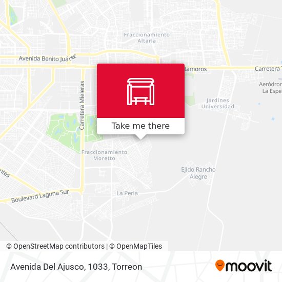Mapa de Avenida Del Ajusco, 1033