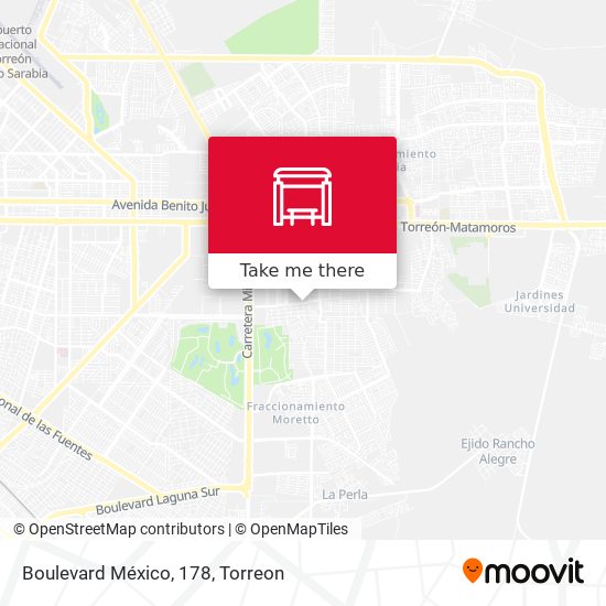 Mapa de Boulevard México, 178