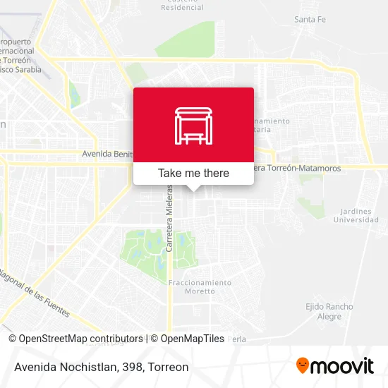 Avenida Nochistlan, 398 map