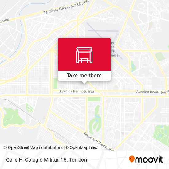 Mapa de Calle H. Colegio Militar, 15