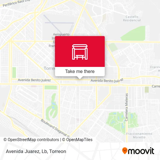 Mapa de Avenida Juarez, Lb
