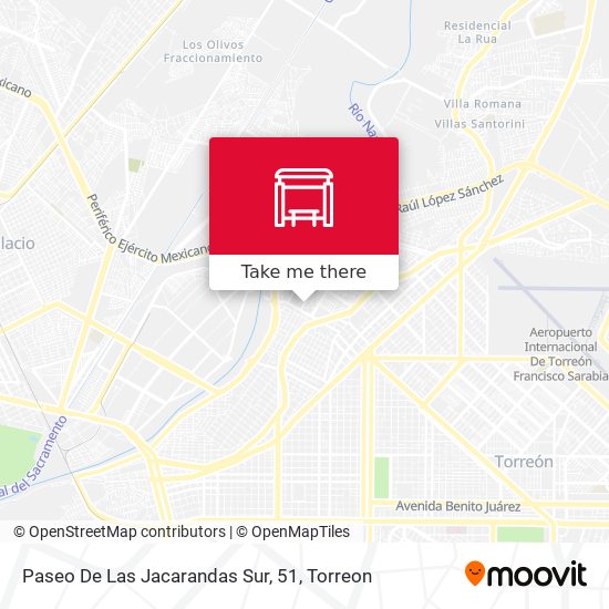 Paseo De Las Jacarandas Sur, 51 map