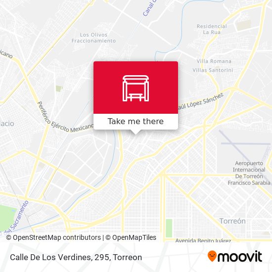 Mapa de Calle De Los Verdines, 295