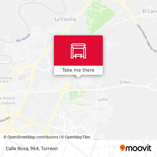 Mapa de Calle Rosa, 964