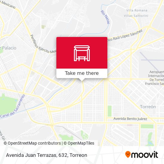 Mapa de Avenida Juan Terrazas, 632