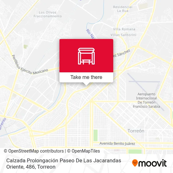 Calzada Prolongación Paseo De Las Jacarandas Oriente, 486 map