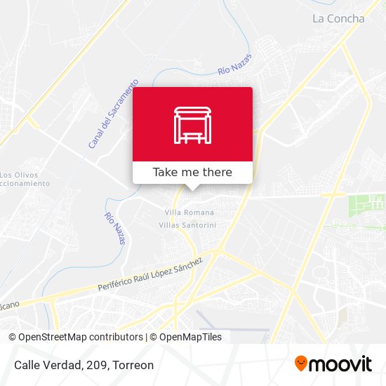 Mapa de Calle Verdad, 209
