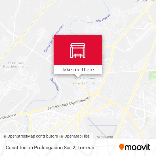 Mapa de Constitución Prolongación Sur, 2