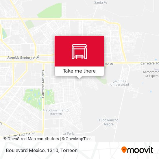Mapa de Boulevard México, 1310