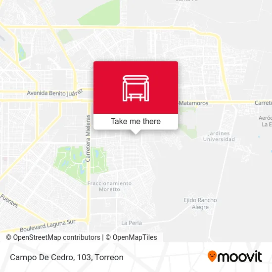 Campo De Cedro, 103 map