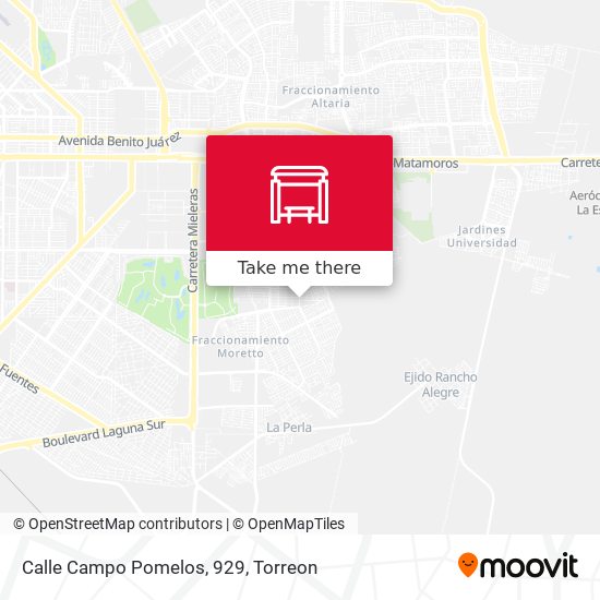 Mapa de Calle Campo Pomelos, 929