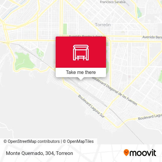 Monte Quemado, 304 map