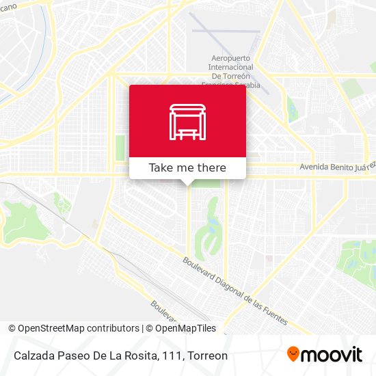 Mapa de Calzada Paseo De La Rosita, 111
