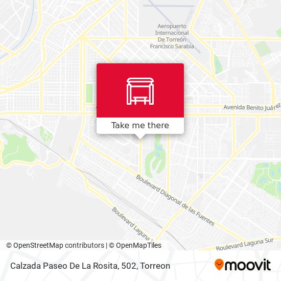 Mapa de Calzada Paseo De La Rosita, 502