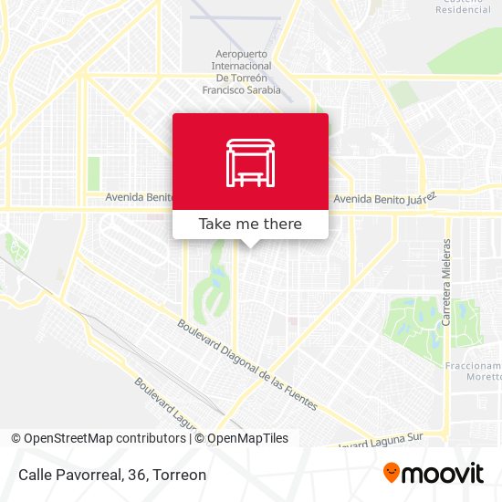 Mapa de Calle Pavorreal, 36