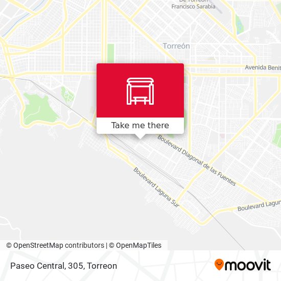 Paseo Central, 305 map