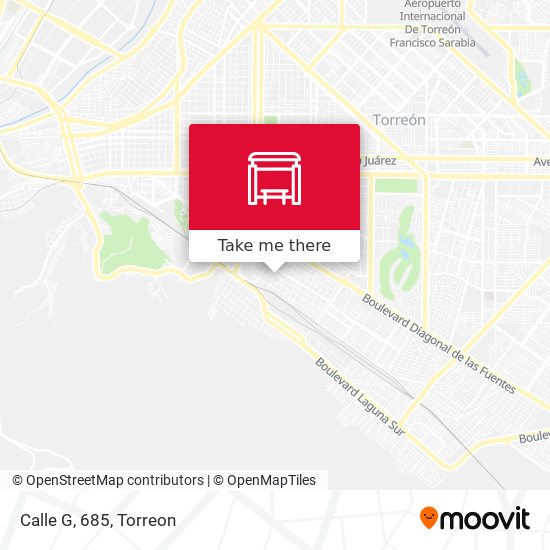 Mapa de Calle G, 685