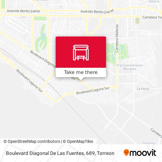 Mapa de Boulevard Diagonal De Las Fuentes, 689