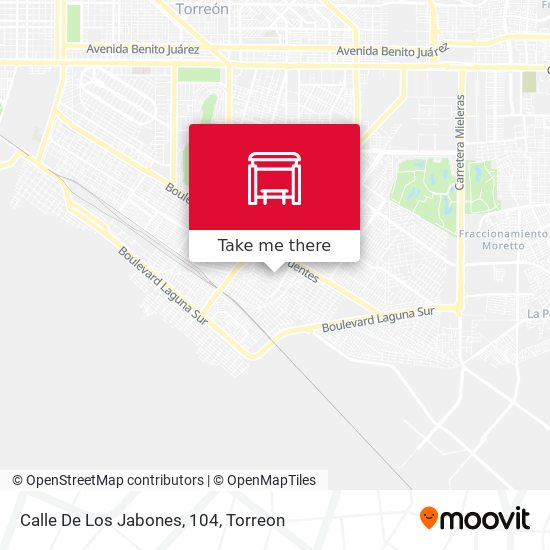 Calle De Los Jabones, 104 map