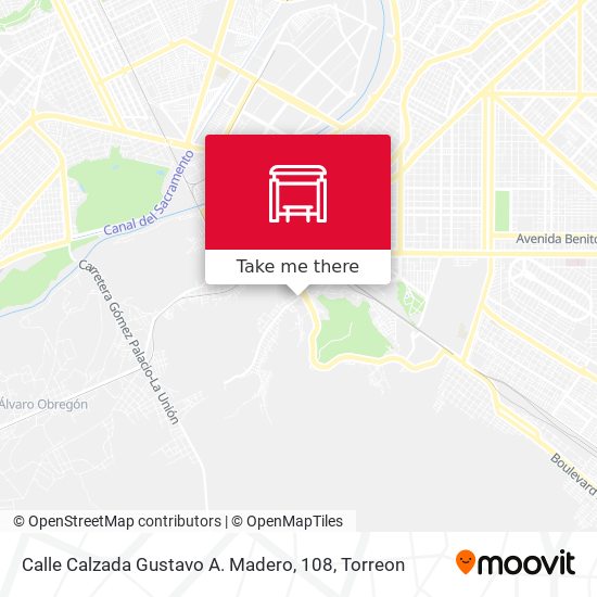 Calle Calzada Gustavo A. Madero, 108 map