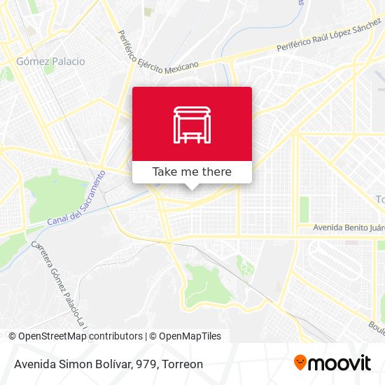 Mapa de Avenida Simon Bolívar, 979