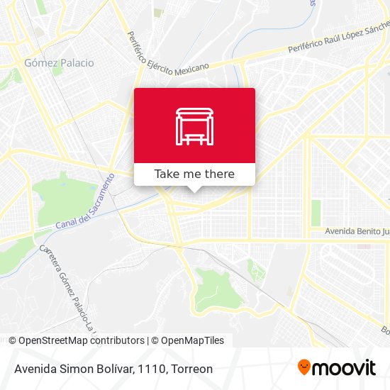 Avenida Simon Bolívar, 1110 map
