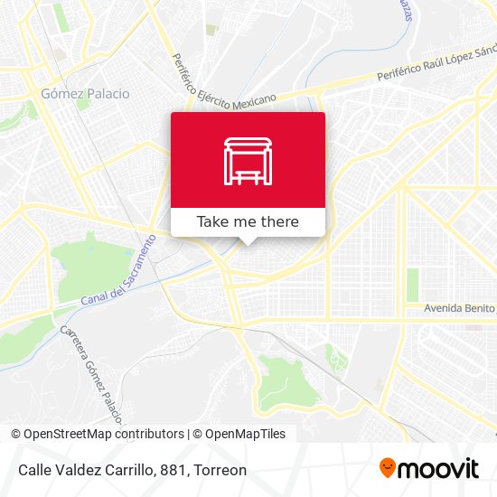 Calle Valdez Carrillo, 881 map