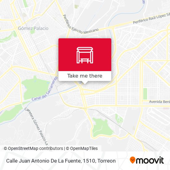 Calle Juan Antonio De La Fuente, 1510 map