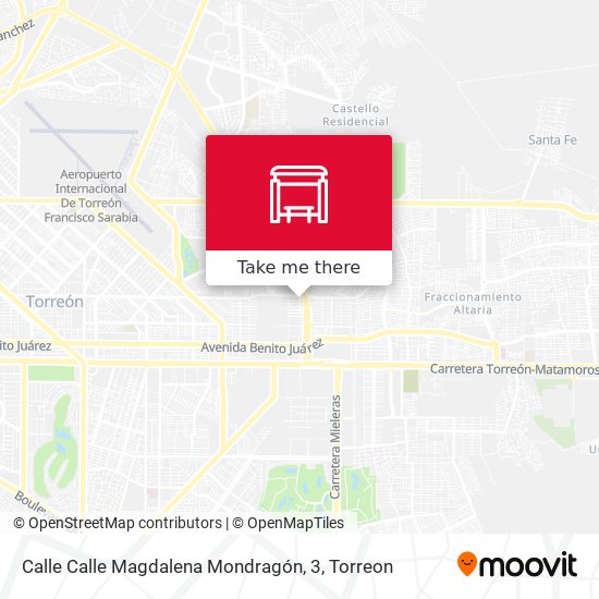 Calle Calle Magdalena Mondragón, 3 map