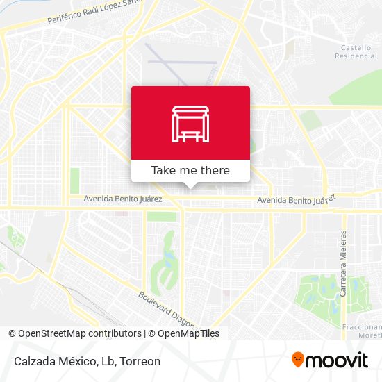 Mapa de Calzada México, Lb