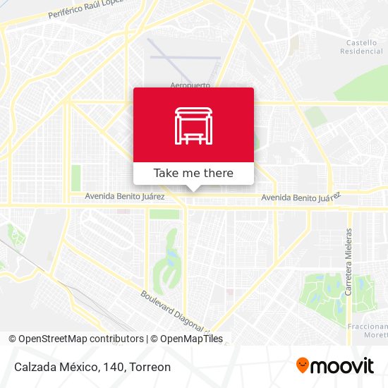 Calzada México, 140 map