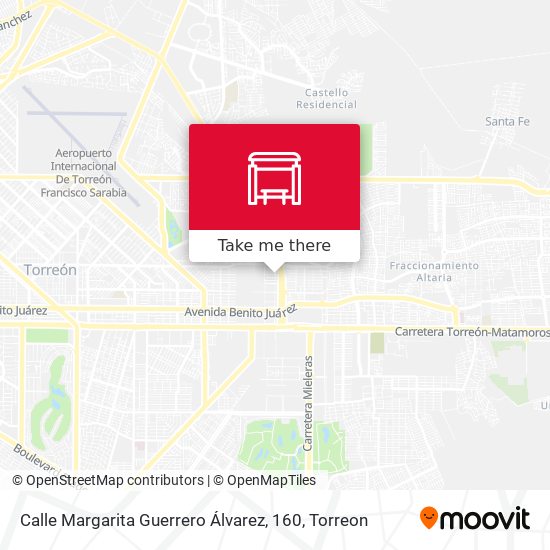 Mapa de Calle Margarita Guerrero Álvarez, 160