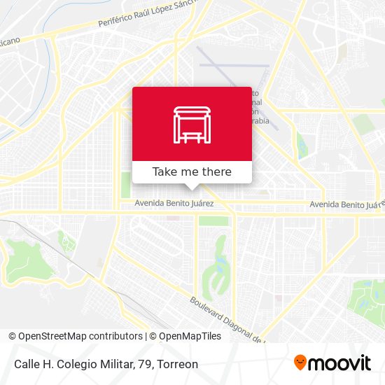 Calle H. Colegio Militar, 79 map