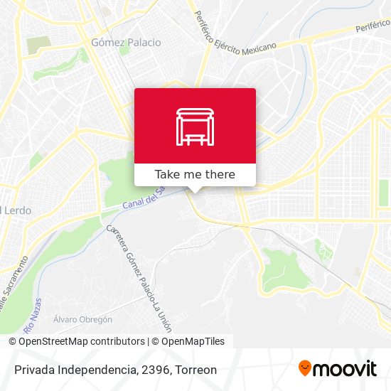 Privada Independencia, 2396 map