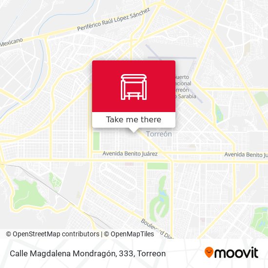 Calle Magdalena Mondragón, 333 map