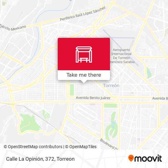 Calle La Opinión, 372 map