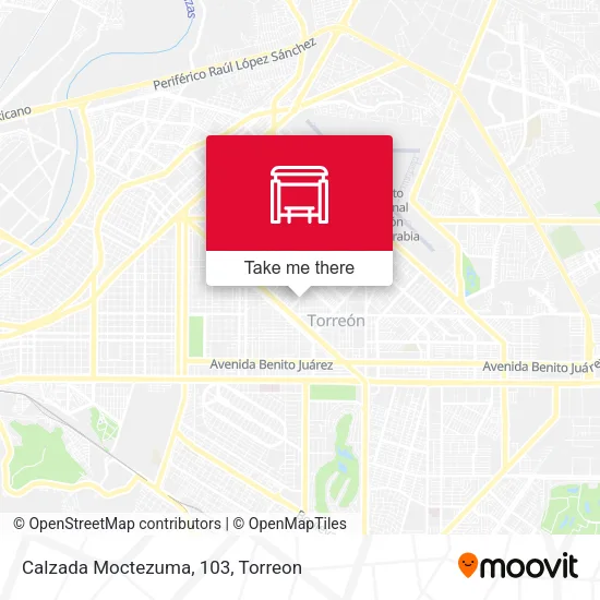 Mapa de Calzada Moctezuma, 103