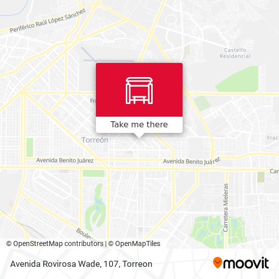 Mapa de Avenida Rovirosa Wade, 107