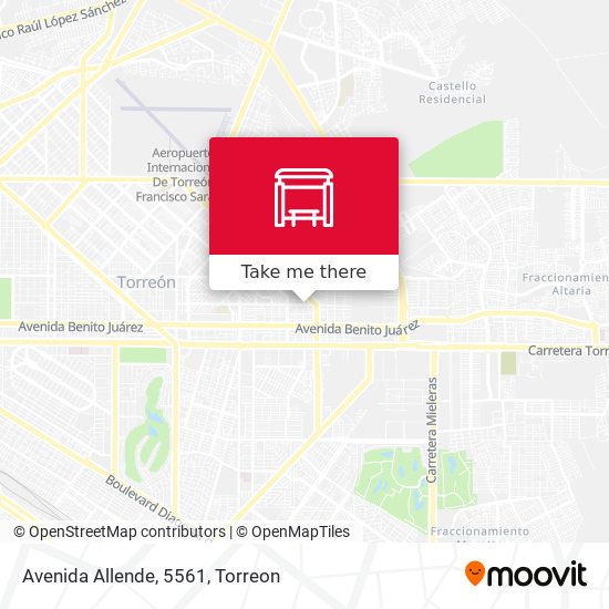 Mapa de Avenida Allende, 5561