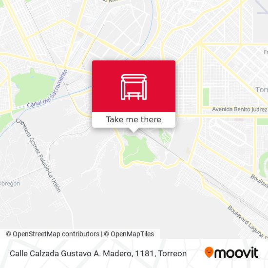 Mapa de Calle Calzada Gustavo A. Madero, 1181